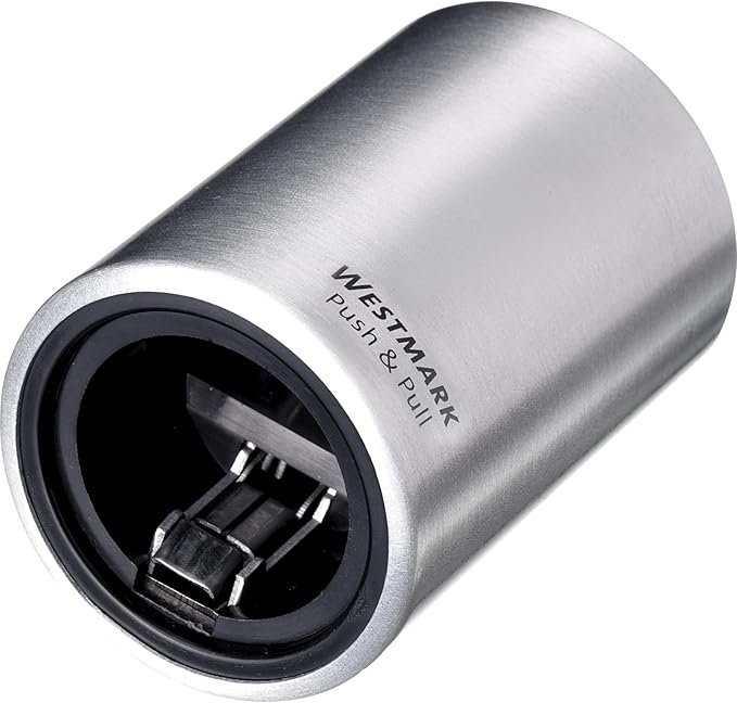 Abrebotellas automático Westmark plateado abriendo cerveza