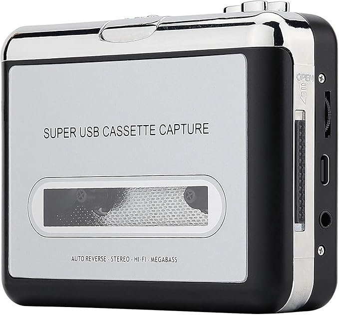 Reproductor de casete portátil convertidor a MP3 vía USB