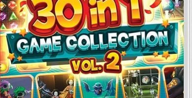 Carátula del juego 30-in-1 Game Collection para Nintendo Switch mostrando variedad de minijuegos