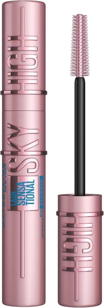 Máscara de pestañas Maybelline Sky High Waterproof envase rosa oferta