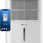 Deshumidificador Pro Breeze blanco con panel LED y app móvil