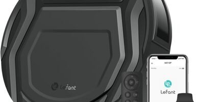 Robot aspirador Lefant blanco limpieza suelos duros