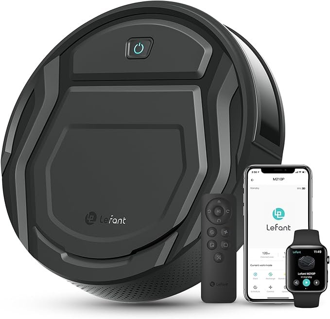 Robot aspirador Lefant blanco limpieza suelos duros