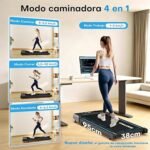 Cinta de correr plegable CHAOKE usada bajo escritorio de pie.