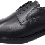 Zapato de vestir Geox Brandolf negro de perfil mostrando suela