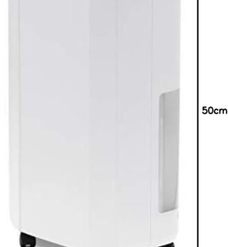 Deshumidificador Olimpia Splendid panel de control digital mostrando humedad