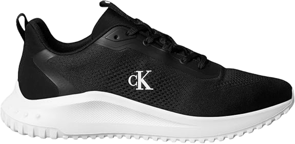 Zapatillas negras Calvin Klein modelo Eva Runner para hombre vista lateral.